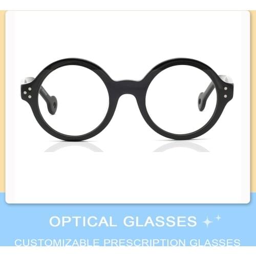 Vintage Glasses Women Round Eyewear Clear Nerd Eyeglasses Frame For Men Optical Prescription Glasses oculos redondo OCCI CHIARI