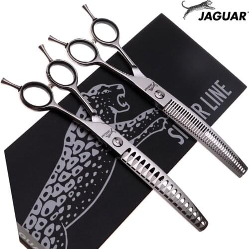 JP 440C 7.0 inch Professional Dog Grooming Shears Curved Thinning Scissors for Dog Face Body Cutiing High Quality