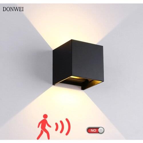 Radar Motion Sensor Wall light Waterproof IP65 Porch Light Modern LED Wall Lamp Outdoor Courtyard Garden Light Indoor Decor lamp