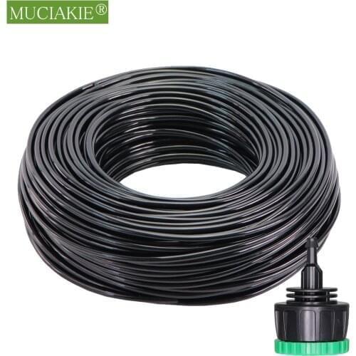 Garden Hose w/ Quick Connector 10-50 Meters 4/7mm Thread Water Adapter Corrosion Resistant Heavy-duty Soft Rewindable Flexible