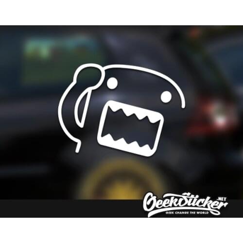 Domo Kun JDM Hellaflush Car Sticker Reflective Waterproof Cool Decals Modified Accessories for Mazda Alfa Romeo Bmw E90