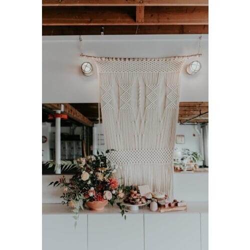 150cm x 200cm Wedding arch/ Bohemian macrame wedding arch/ Wedding backdrop / large macrame wall hanging