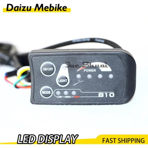 Electric Bike 810 LED Display for Electric Bicycle Cycling Speed Meter Connect Ebike Headlight and Controller E bike Parts