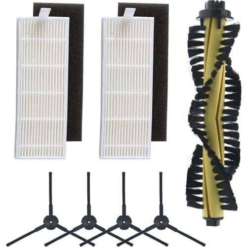 High Quality Robot Vacuum Cleaner Parts For ILIFE A4 T4 X432 X430 Hot Main Brush HEPA Filter Sponge Side Brushes For ILIFE A4