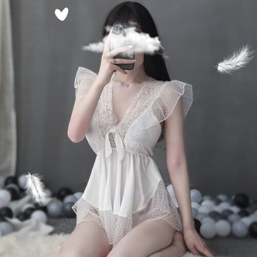 Woman Cow Sexy Set Erotic Kawaii Lingerie Play Bunny Outfit Cosplay Costume Naughty School Girl Jumpsuit Lolita Lace Sleepwear