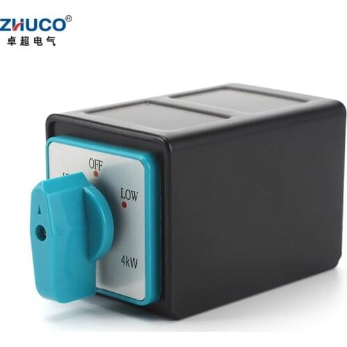 ZHUCO HZ5D-20/4 M08C With Iron Shell 20A Two-Speed Motor Switch Three Position Four Poles Universal Changeover Rotary Cam Switch