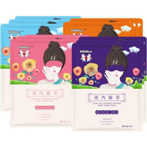 1PC Steam Eye Mask Plant Fragrance Self Heating Warm Generating Eye Spa Dark Circle Remover Fatigue Relieve Warmer Eye Patch
