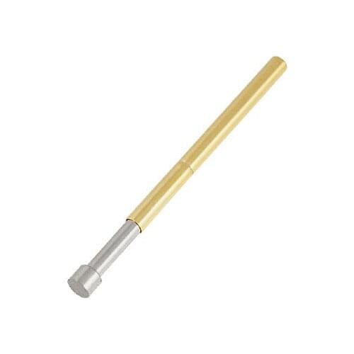 100 Pcs 2.5mm Diameter Flat Tip Spring Testing Probe Pin P125-G