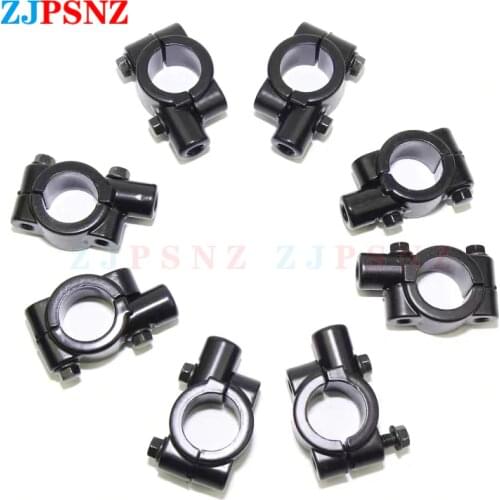 2Pcs Motorcycle accessories Mirror Mount Clamp Rear View Mirror Holder Size 22mm 10mm 8mm For Handlebar Moped Bike ATV Motorbike