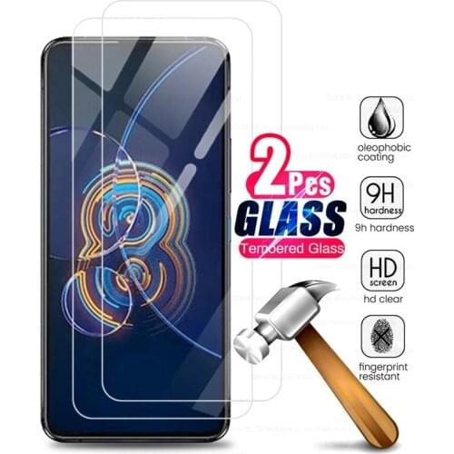2pcs protective glass for asus zen fone zenfone 8 flip 8flip 2021 5g 6.67'' smartphone screen protectors film for zenfone8 flip