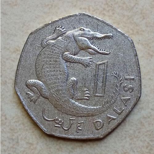 28mm Gambia 1 Dalasi1998 Africa Coins Old Original Infrequent Coin Commemorative Edition 100% Real Random Year