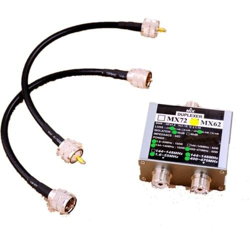 Antenna Duplexer MX62 VHF& UHF Duplexer 144-148MHz & 400-470MHz Different Frequency Linear Combiner