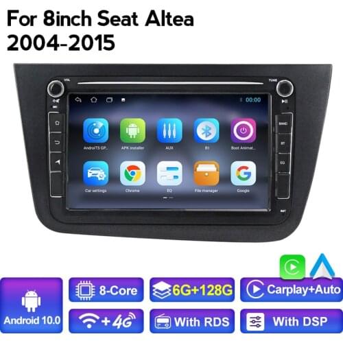 Android Car Radio Multimedia Video Player For Seat Altea 2004-2015 Toledo 2004 2005 2006 2007 2008 2009 Car Audio Navigation Gps