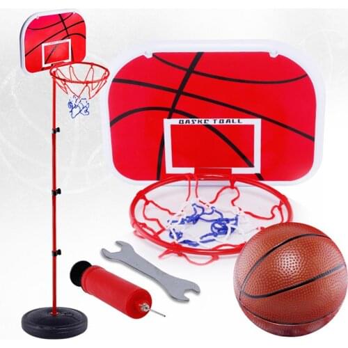 63-165CM Basketball Stands Height Adjustable Kids Basketball Goal Hoop Toy Set Basketball for Boys Training Practice Accessories