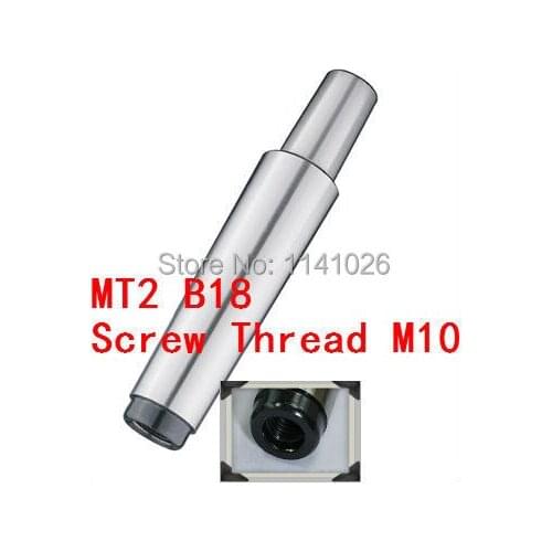 Free Shipping 1PCS Drill Sleeve MT2 to B18 Morse Taper Shank Drill Chuck Arbor Lathe Machine Capacity 3-16mm End Thread 10mm