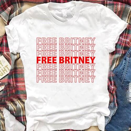 Free Britney T Shirt Save Britney Funny Graphic Cotton Tees for Fan Gift #Freebritney