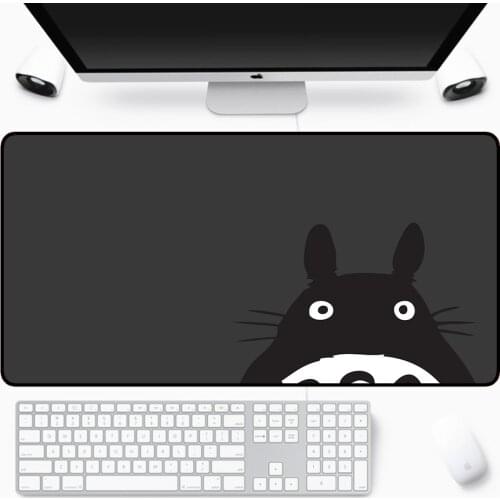 Black Style Large Mouse Pad XXL Black Anime Gamer Mouse Pad Laptop Office Keyboard Pad Waterproof Mousepad Desktop Pad Desk Mat