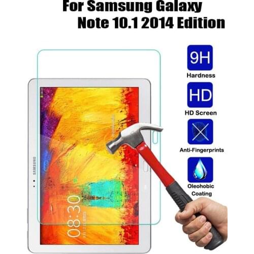 HD Tempered Glass For Samsung Galaxy Note 10.1 2014 Edition P600 P601 P605 Screen Protector Explosion proof Protective Film