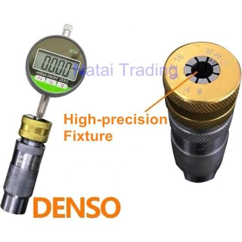 Used for Denso Common Rail injector travel measuring tool seat with dial gauge, diesel car repair tool