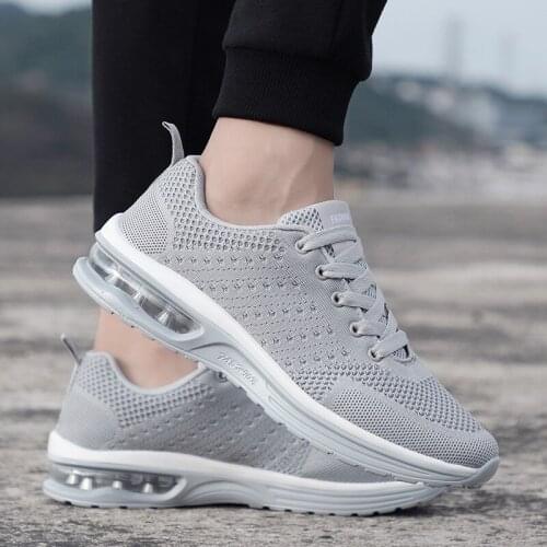 Shoes Sneakers Women Men Air Cushion Sports ShoesUnisex Casual Breathable Flat Shoes Plus Size 35-47