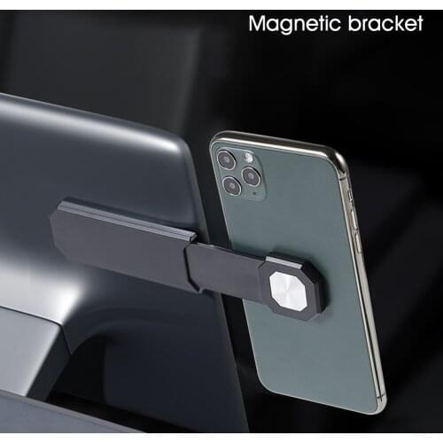 Magnetic Car Phone Holder Adjustable Touch Screen Cellphone Mount Center Console GPS Car Accessoires for Tesla Model 3 Y X S