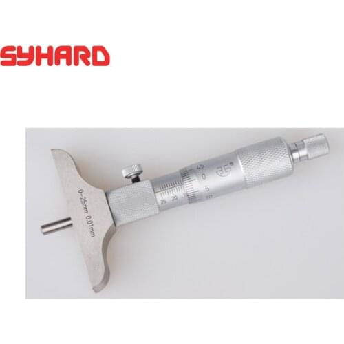 Micrometer Depth Indicator Micrometer Caliper Measuring Range 0-25 0-50 0-100mm Distinguishability 0.01