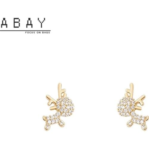 Fashion Hot Deals Fawn Earrings Women 2020 New Super Immortal Retro Simple Versatile Micro Inlay High Quality Female Ear Pendant