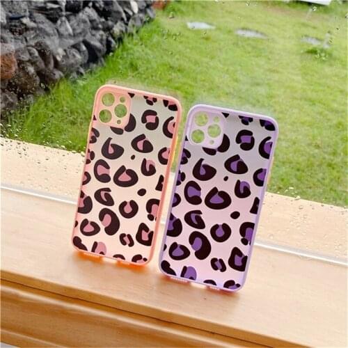 TIDOVE Fashion Leopard Pattern Case For iPhone 11 12 Pro XR Max 7 8 Plus X XR 12 Mini SE 2020 Clear Bumper Shockproof Back Cover