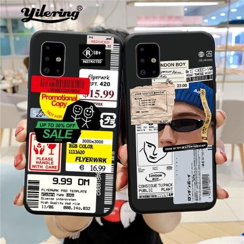 Fashion Coque Retro Bar Code Label Case For Honor 20S 20i 30i 30 20 9 10 lite Case for Honor 20 30 Pro 7X View 20 Cover Case