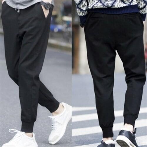 Men Long Casual Sports Pants Gym Slim Fit Trousers Dance Jogger Gym Sweatpants