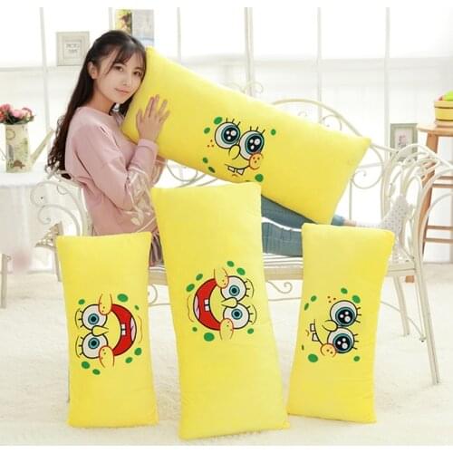 Kawaii Soft Plush Animal Baby Sponge Plush Stuffed Toy Cute Baby Long Strip Pillow Cartoon Doll Cotton Pad Children Girl Gift