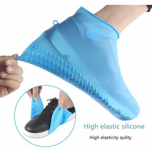 Boots Waterproof Shoe Cover Silicone Material Unisex Shoes Protectors Rain Boots for Indoor Outdoor Rainy Day Reusable man women