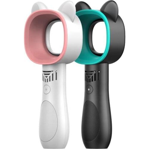 New model Personalised Cat Mini Handy Portable Air Cooler Bladeless Chargeable Electric Fan