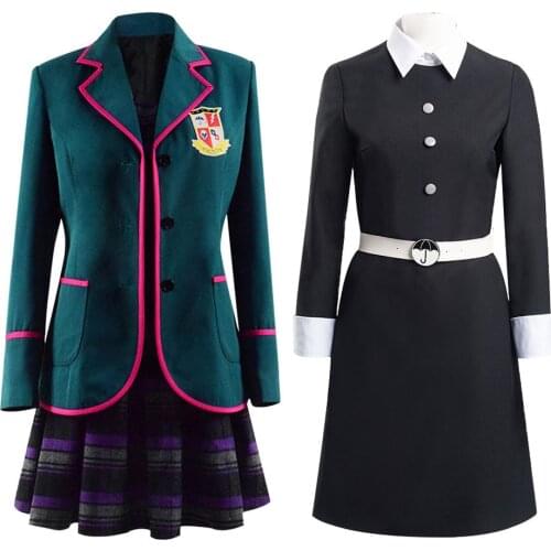 New The Umbrella Academy girls school uniform dress Vanya Allison Cosplay costume Halloween carnival party costume set