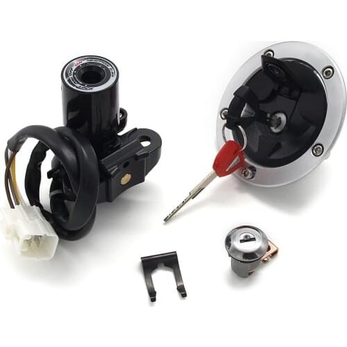 Motorcycle Ignition Key Switch Fuel Gas Cap Seat Lock Kit For Kawasaki ZX1000 1000 27045-5492 27005-0568 27048-5099 27005-0608