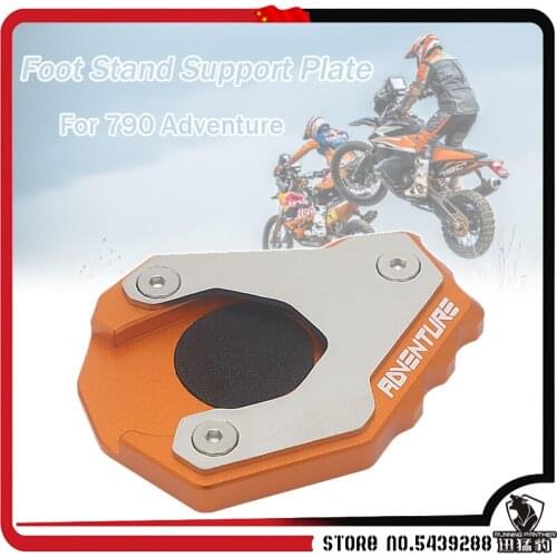 2 colour For 790Adventure R 790 Adventure Kickstand Side Stand Pad Foot Sidestand Enlarge Extension Plate Support Pad