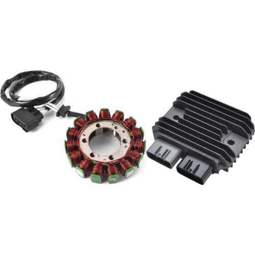 Motorcycle Regulator Rectifier and Magneto Stator Coil Generator for Kawasaki ZX6R ZX-6R 2009 2010 2011 2012 2013 2014