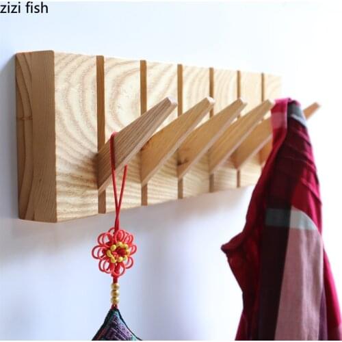 Creative Log Clothes Hanger, Wall Shelf, Porch Decoration, Hanger, Nordic Solid Wood Hanger, Wall Hook Wall Hook Coat Hook