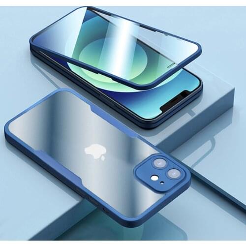 360 Full Body Front+Back Protection Phone Case For iPhone 11 12 Pro Max XS X XR 7 8 Plus 11Pro Soft Transparent Shockproof Cover