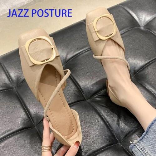 Women Flat Heel Shoes Metal decoration Square Toe Slip On Sexy Casual Ballet Flats Lady Weekends Shoes Drive Shoes z623