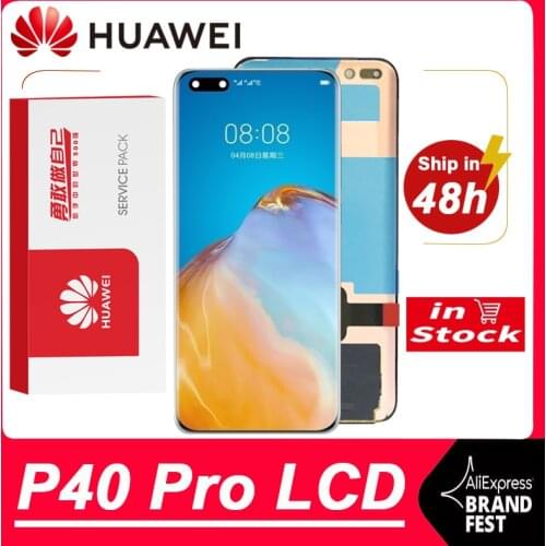 100% Original 6.58'' OLED Display Replacement For Huawei P40 Pro LCD Touch Screen Digitizer Assembly For Huawei P40Pro Display