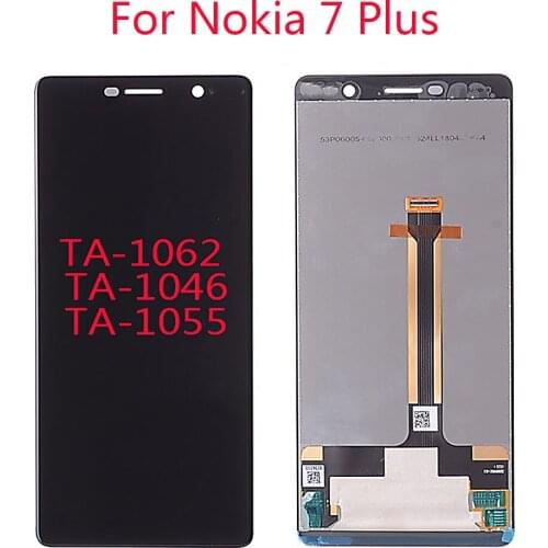 6.0" LCD For Nokia 7 Plus LCD Display Touch Screen With Frame Digitizer Assembly For Nokia 7 Plus TA-1046 TA-1055 TA-106 lcd