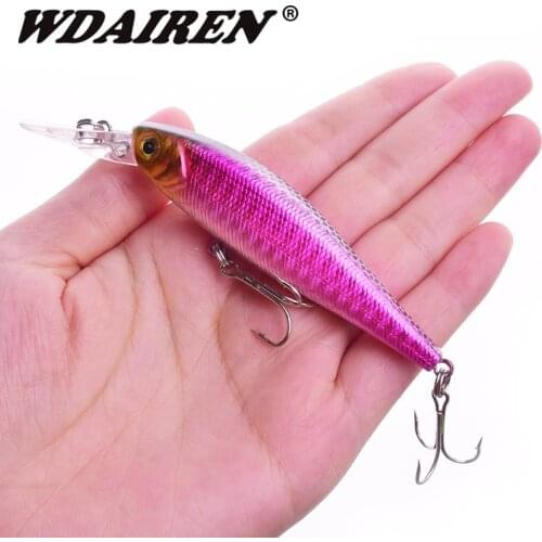 1Pcs Minnow Fishing Lure 10cm 9.2g Wobblers Crankbait Japan Artificial Hard Baits Bass Treble Hooks Lures Fishing Tackle WD-064