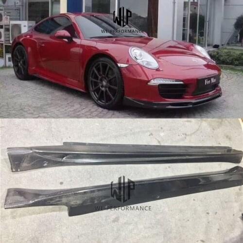 911 991.1 991.2 High Quality Carbon Fiber Side Akirts Apron Car Styling For Porsche 911 Carrera 991 GT3 13-16