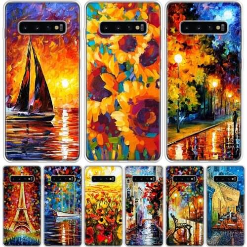 Van Gogh Starry Sky Painting Phone Case for Samsung Galaxy A51 A71 A50 A70 A40 A30 A20E A10 A01 A21 A41 M30S A6 A7 A8 A9 Plus