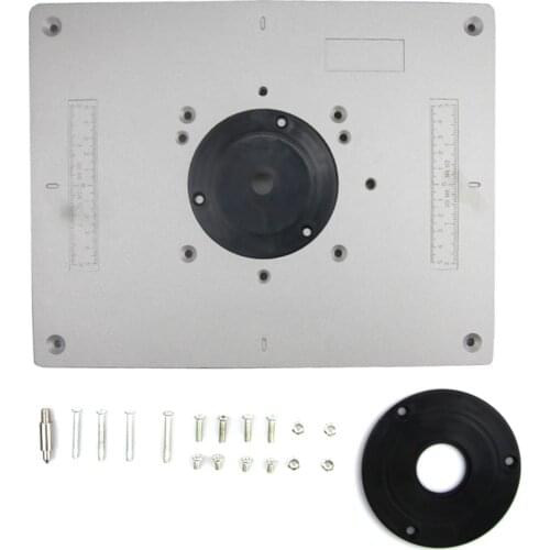 Trimmer Woodworking Trimming Machine Engraving Flip Board DIY Fine Tuning Aluminum Router Table Insert Board Trimmer Wood