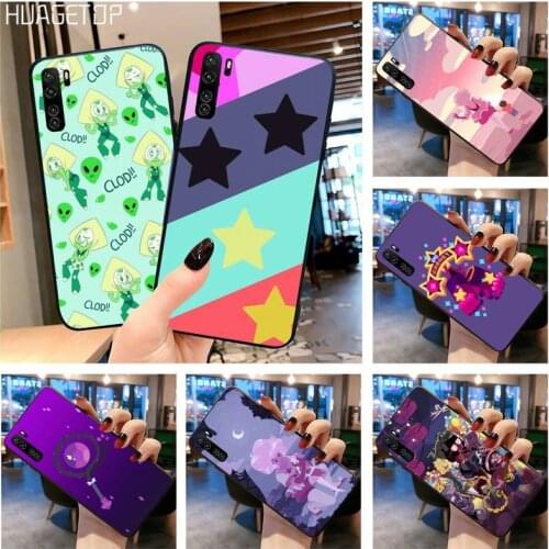 HUAGETOP Cartoon Steven Universe Black TPU Soft Phone Case for Huawei P40 P30 P20 lite Pro Mate 30 20 Pro P Smart 2019 prime