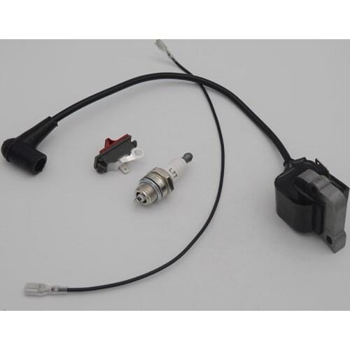 HUNDURE Ignition Coil Spark Plug Stop Switch For Husqvarna 50 51 55 266 268 272 Chainsaw Spare Parts