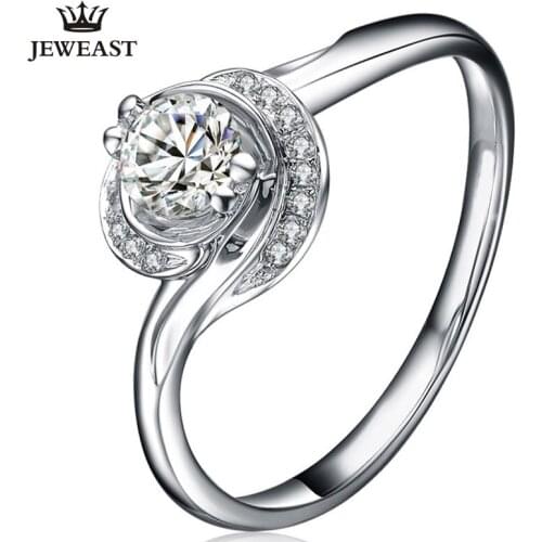 ZSG Natural diamond 18K gold Pure Gold Ring Real 18K gold Solid Gold Ring Trendy Classic Party Fine Jewelry Hot Sell New 2019