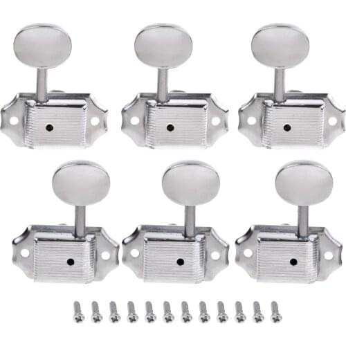 Guitar Tuning Pegs Vintage Chrome For FD Replacement 3R3L Guitar Tuning Peg Machine Heads